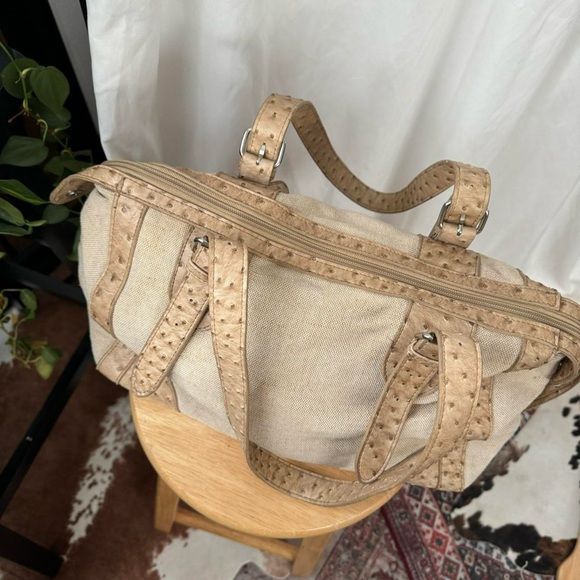 Merona ▪️ jute burlap barrel bag ▪️ shoulder purse - Picture 4 of 8